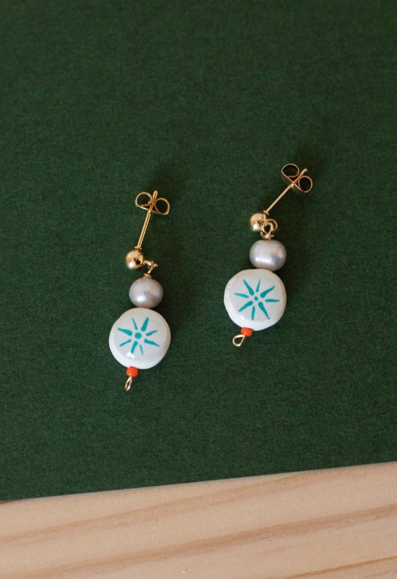 starburst Ohrringe von CulturedCreationsArt