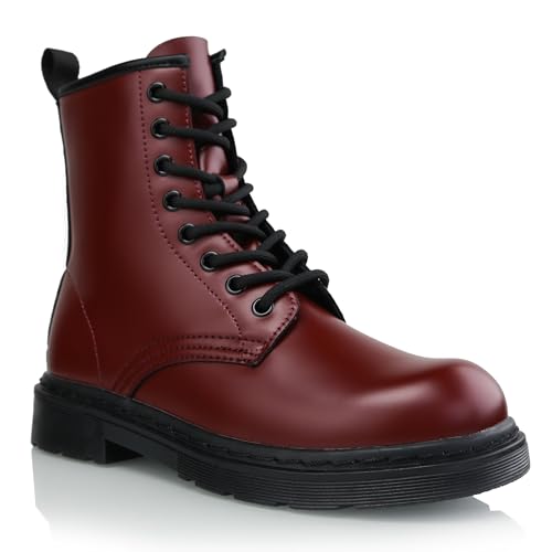 Cultz Essential 8 Eyelet Stiefeletten mit Reißverschluss Combat Boots Damen Stiefel WINE SMOOTH2 41 Cultz Essential 8 Eyelet Stiefeletten mit Reißverschluss Combat Boots Damen Stiefel WINE SMOOTH2 41 von CULTZ
