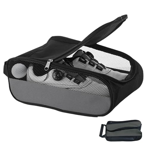 Golfschuhbeutel Reißverschluss Mesh Schuhtaschen mit griffdfreier wasserdichtem atmungsaktivem Sportschuhen Tasche für Männer Frauen Golf Fußballreisen Golfschuhbeutel Reißverschluss Mesh Schuhtaschen mit griffdfreier wasserdichtem atmungsaktivem Sportschuhen Tasche für Männer Frauen Golf Fußballreisen von Cunlvyyds