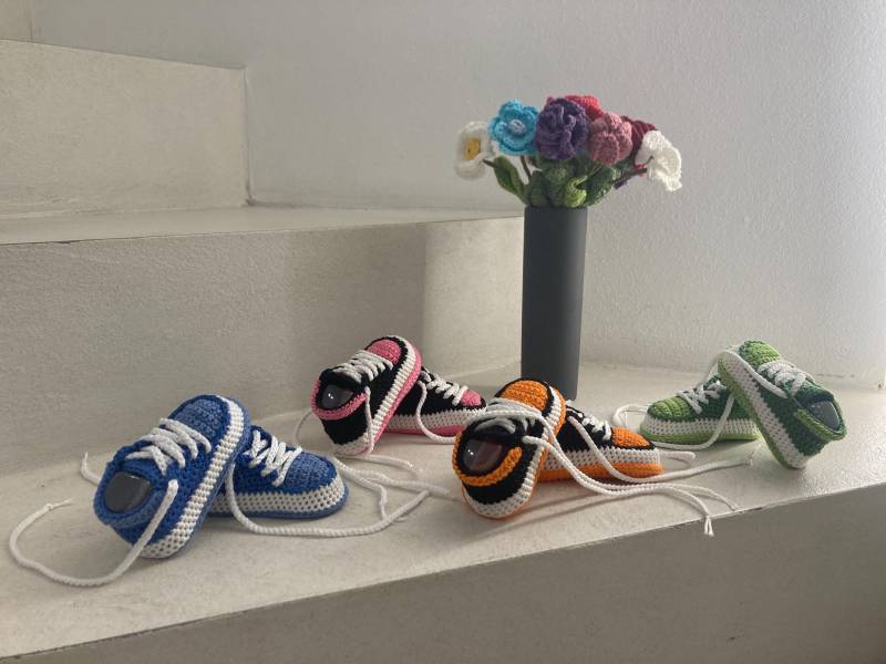 Baby Booties/Baby Sneakers Jordan Style Gehäkelt von CuoricinobyMino
