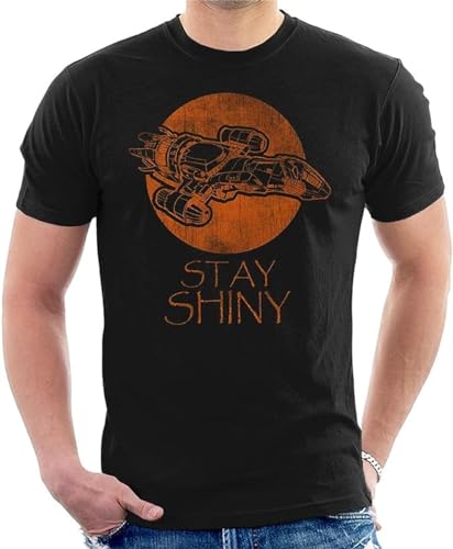 Firefly Stay Shiny Serenity Men's T-Shirt Black MBlackM von Cupcafe