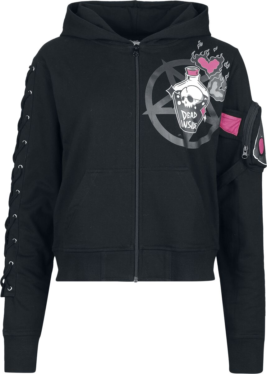 Cupcake Cult Kapuzenjacke - Death Potion Hood - S bis 4XL - für Damen - Größe XL - schwarz von Cupcake Cult