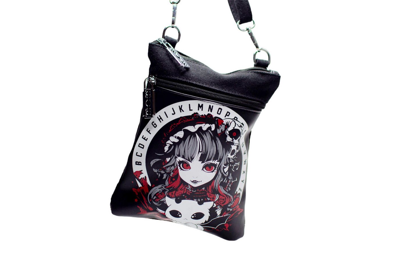 Cupcake Cult Schultertasche Ouija Demon, Schultertasche Canvas Okkult Gothic Goth von Cupcake Cult