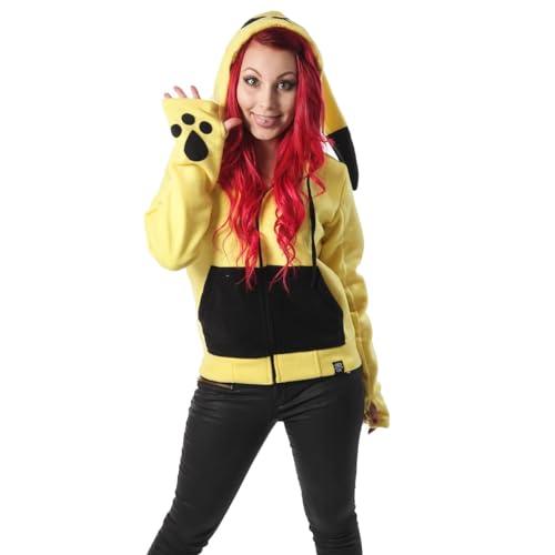 Cupcake Cult Striker Kapuzenjacke Damen Gelb Gr. Small, gelb von Cupcake Cult