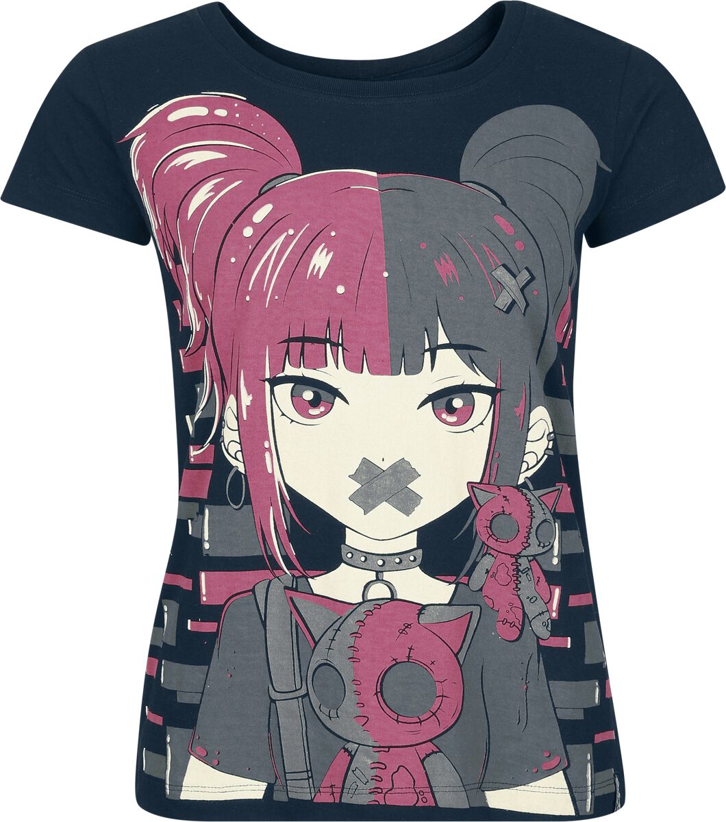 Cupcake Cult T-Shirt - Cute Goth T-Shirt - XS bis 4XL - für Damen - Größe 4XL - schwarz von Cupcake Cult