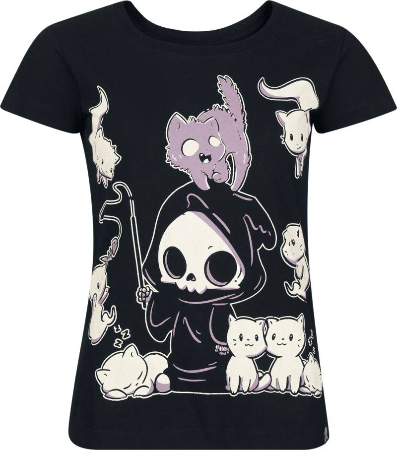 Cupcake Cult T-Shirt - Nine Lives T-Shirt - XS bis 4XL - für Damen - Größe L - schwarz von Cupcake Cult