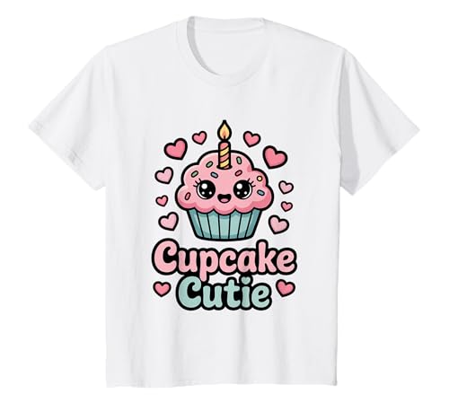 Cupcake Cutie Birthday Girl Shirt für Kinderpartys T-Shirt Cupcake Cutie Birthday Girl Shirt für Kinderpartys T-Shirt von Cupcake Cutie Birthday Girl Vibes