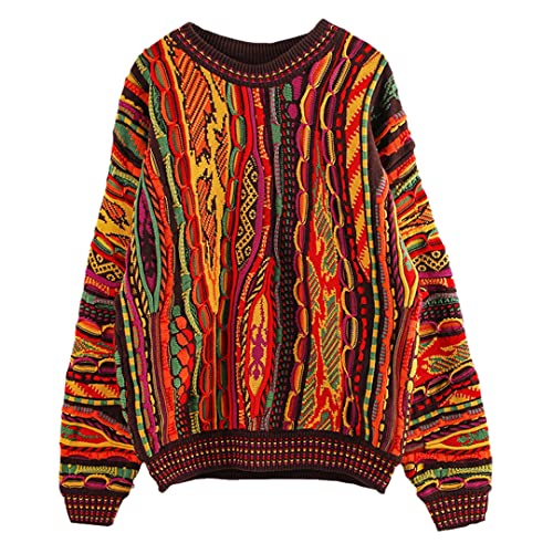 Damen Strickpullover Pullover Tops Mehrfarbig Langarm Rundkragen Casual Stil koreanische Herbst Mode von Cupgriade