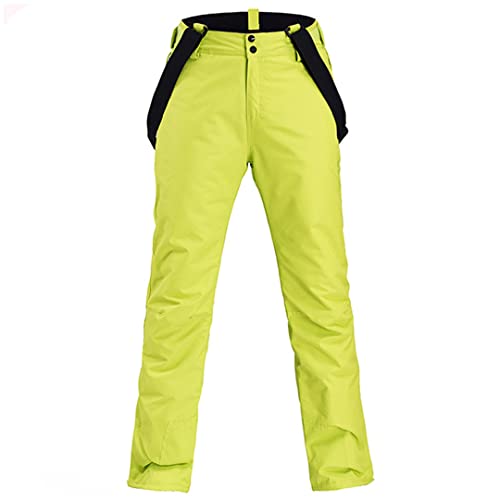 Skihose Damen Winter Sport Outdoor Verdickung Hose Männer Winddicht Wasserdicht Warm Snowboard Hose Sport Warm Gelb L von Cupgriade