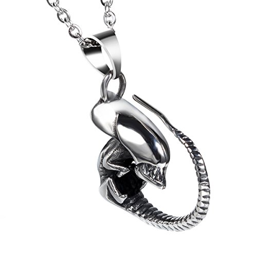 Cupimatch Herren Edelstahl Halskette, Gotik Geist Warcraft Anhänger mit 54cm Kette Halsband, silber Cupimatch Herren Edelstahl Halskette, Gotik Geist Warcraft Anhänger mit 54cm Kette Halsband, silber von Cupimatch