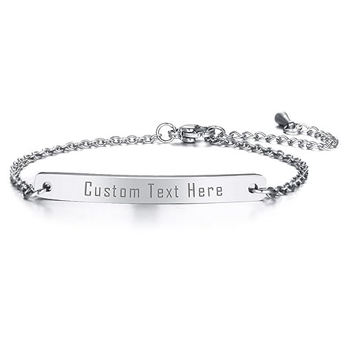 Cupimatch Personalisierte Armbänder Damen Armband mit Gravur Klassische Glänzende Freundschaft Brautjungfer Schmuck Set Hochzeit Armschmuck für Frauen 1 Cupimatch Personalisierte Armbänder Damen Armband mit Gravur Klassische Glänzende Freundschaft Brautjungfer Schmuck Set Hochzeit Armschmuck für Frauen 1 von Cupimatch