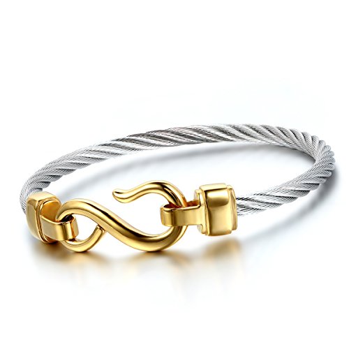 Cupimatch Unendlichkeitszeichen Armband Herren Damen Edelstahl Infinity Armkette Damenarmband Charmsarmband Herz- Anhänger Damen Armband, Handgelenk Kugel Perlenkette Silbrig von Cupimatch