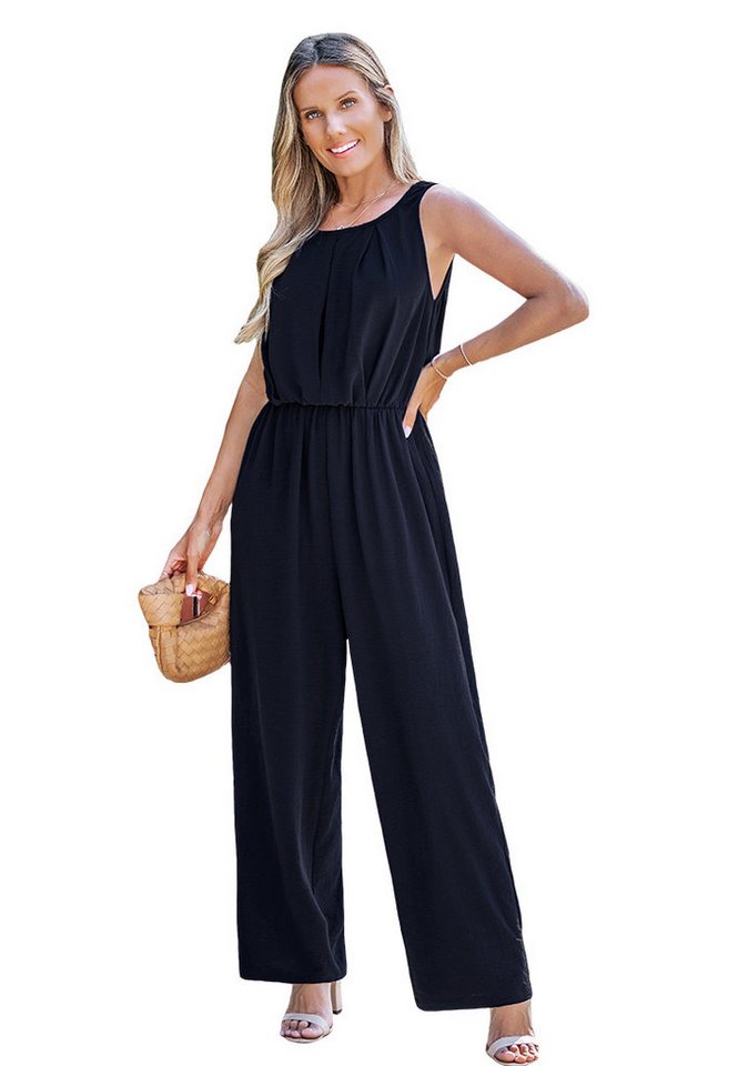 Cupshe Jumpsuit Lässiger ärmelloser Look mit weitem Bein von Cupshe