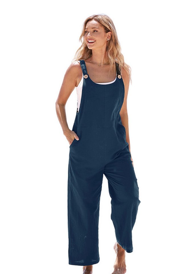 Cupshe Jumpsuit mit weitem Bein ärmelloser Jumpsuit mit spitz zulaufendem Bein von Cupshe