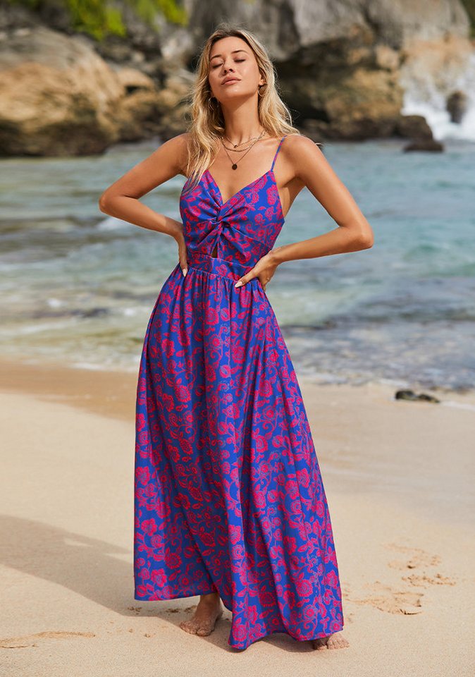 Cupshe Maxikleid Ärmellos mit verdrehtem V-Ausschnitt von Cupshe