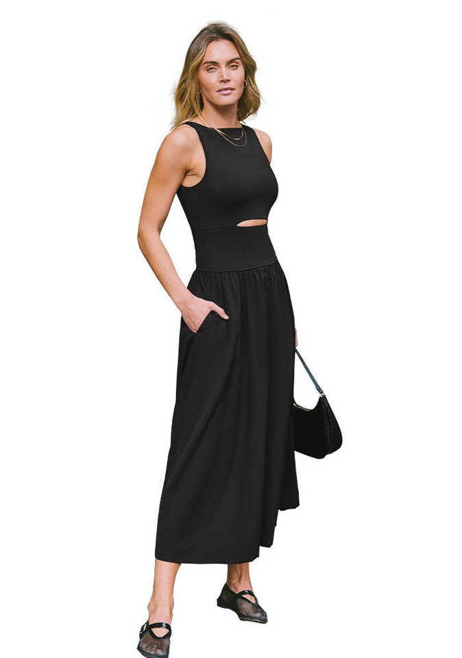 Cupshe Maxikleid Ärmelloses mit Cut-Out-Taschen in A-Linie von Cupshe