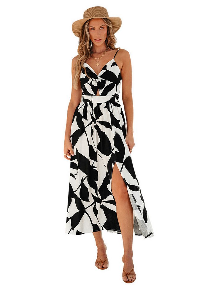 Cupshe Maxikleid Blattmuster-Maxikleid von Cupshe