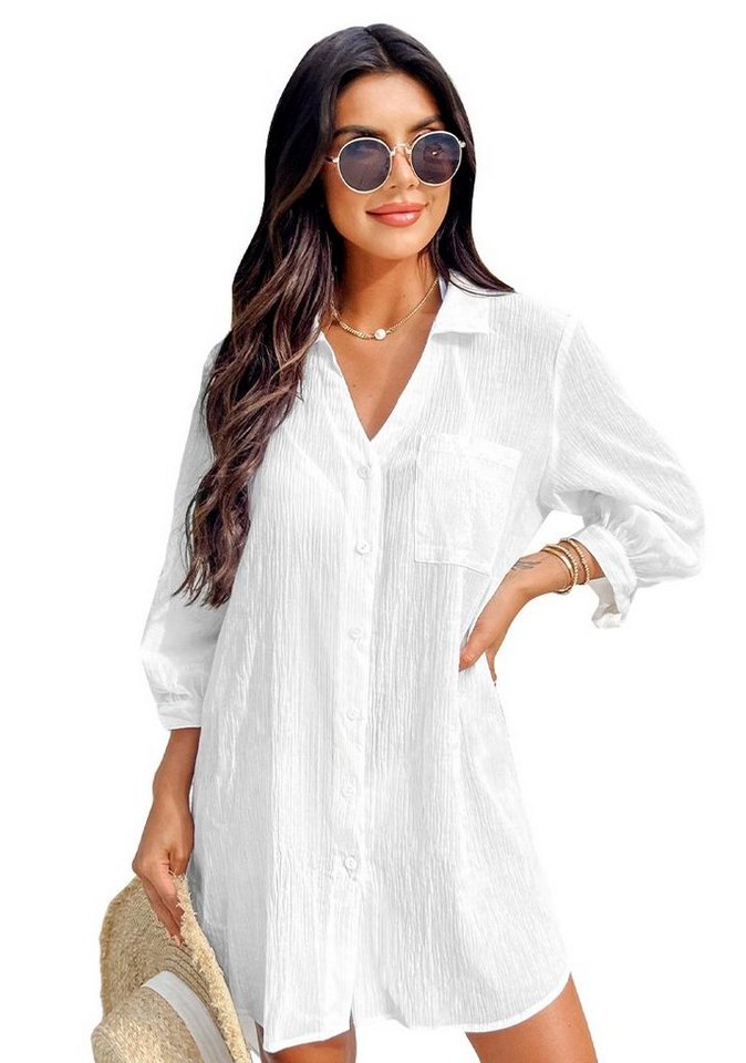 Cupshe Smokkleid Soul Pullover Mini Etuikleid Aufgesetzte Brusttasche Cupshe Smokkleid Soul Pullover Mini Etuikleid Aufgesetzte Brusttasche von Cupshe