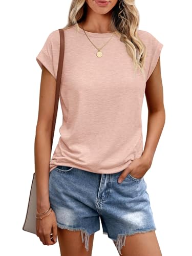 Cuptacc Tops Für Damen T Shirt Rundhals Oberteile Damen Oversized Bluse Kurzarm Sexy Y2k Top Sommer Rosa XS 30-32 Cuptacc Tops Für Damen T Shirt Rundhals Oberteile Damen Oversized Bluse Kurzarm Sexy Y2k Top Sommer Rosa XS 30-32 von Cuptacc