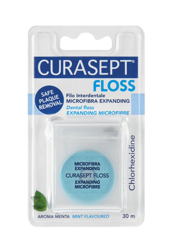 Curasept Zahnseide Curasept Expanding Floss Zahnseide mint mit CHX 30 m von Curasept