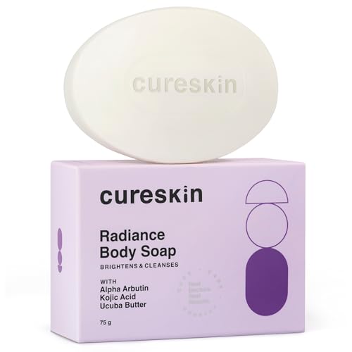 Cureskin Radiance Körperseife | Für Pigmentierung & Sonnenschäden | Kojiseife für Männer & Frauen | Kojisäure-Seife zur Hautaufhellung | Seife Bräunungsentfernung, 75 g (1er Pack) von Cureskin