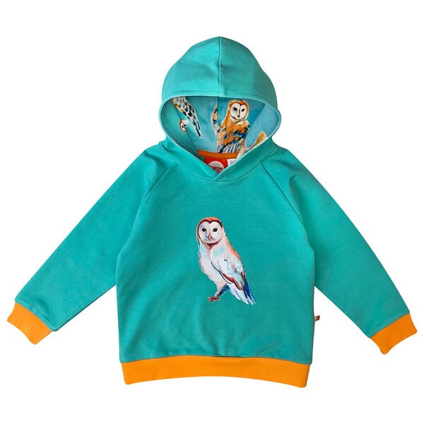 Curious Stories Hoodie für Kinder aus Bio-Baumwolle "Eule" von Curious Stories