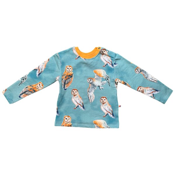 Curious Stories Pullover für Kinder aus Bio-Baumwolle "Eulen" von Curious Stories