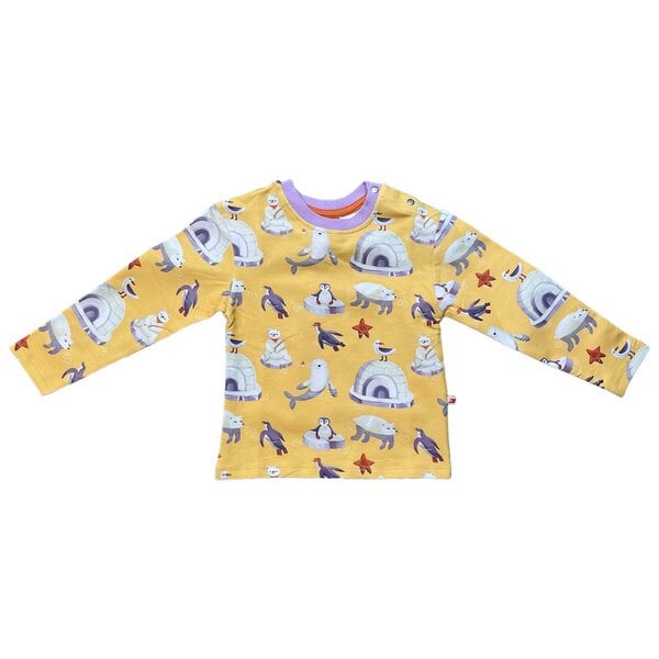 Curious Stories Pullover für Kinder aus Bio-Baumwolle "Pinguine" von Curious Stories