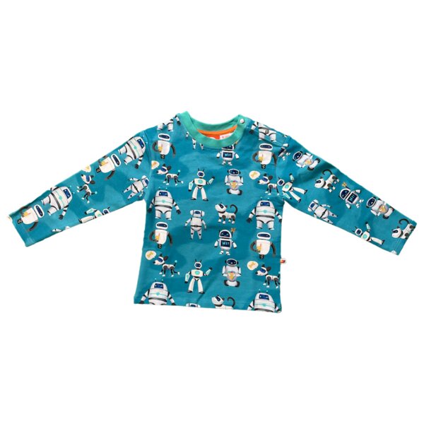 Curious Stories Pullover für Kinder aus Bio-Baumwolle "Roboter" von Curious Stories