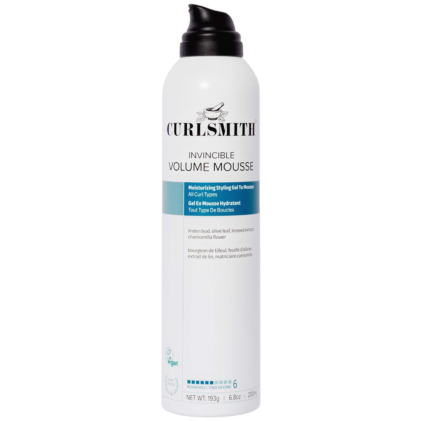 Curlsmith Invincible Volume Mousse 200ml von Curlsmith
