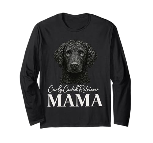 Curly Coated Retriever Mama Langarmshirt Curly Coated Retriever Mama Langarmshirt von Curly Coated Retriever Mom