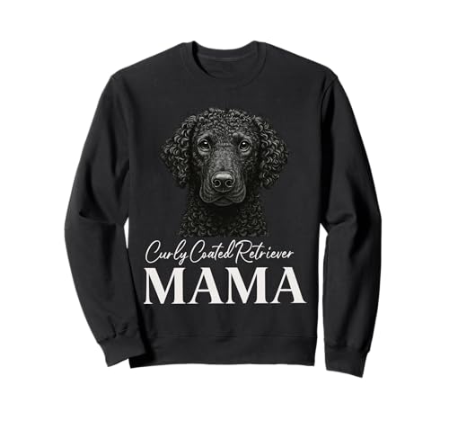 Curly Coated Retriever Mama Sweatshirt Curly Coated Retriever Mama Sweatshirt von Curly Coated Retriever Mom