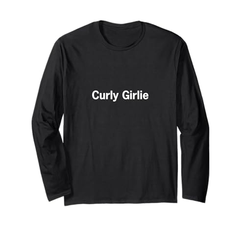 Lockiges Mädchen Langarmshirt von Curly Girlie