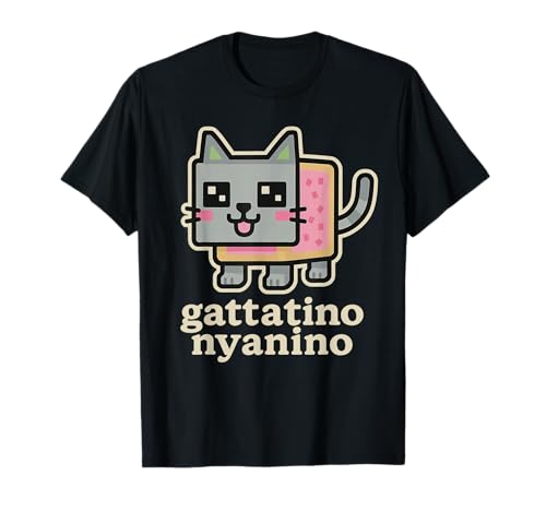 Gattatino Nyanino - Lustige Katze Brainrot Gamer Teen Kids Meme T-Shirt von Cursed Italian Brain Rot Gamer Secret Tees & Merch