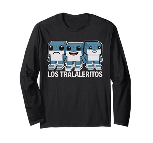 Los Tralaleritos - Lustiges Brainrot Teen Gamer Kinder Jugend Meme Langarmshirt von Cursed Italian Brain Rot Gamer Secret Tees & Merch