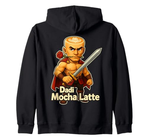 Dadi Mokka Latte - Coffee Gladiator Brainrot Kids Gaming Kapuzenjacke Dadi Mokka Latte - Coffee Gladiator Brainrot Kids Gaming Kapuzenjacke von Cursed Italian Brain Rot Gamer Secret Youth Tees