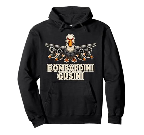 Bombardini Gusini – Lustige Gänsehirnfäule Kinder Ente Meme Pullover Hoodie von Cursed Italian Brainrot Gamer Secret Tees & Merch