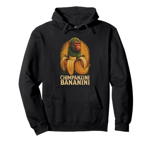 Chimpanzini Bananini - Lustiges italienisches Gehirnrot-Kinder-Meme Pullover Hoodie von Cursed Italian Brainrot Gamer Secret Tees & Merch