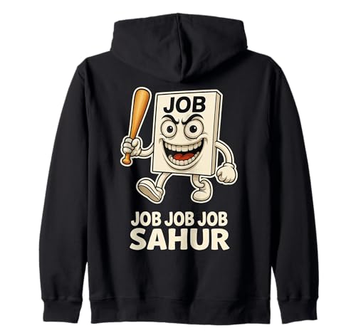 Job Job Job Sahur - Lustiges Tung Sahur Brain Rot Kinder-Meme Kapuzenjacke Job Job Job Sahur - Lustiges Tung Sahur Brain Rot Kinder-Meme Kapuzenjacke von Cursed Italian Brainrot Gamer Secret Tees & Merch