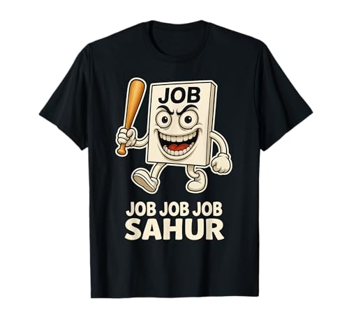 Job Job Job Sahur - Lustiges Tung Sahur Brain Rot Kinder-Meme T-Shirt Job Job Job Sahur - Lustiges Tung Sahur Brain Rot Kinder-Meme T-Shirt von Cursed Italian Brainrot Gamer Secret Tees & Merch