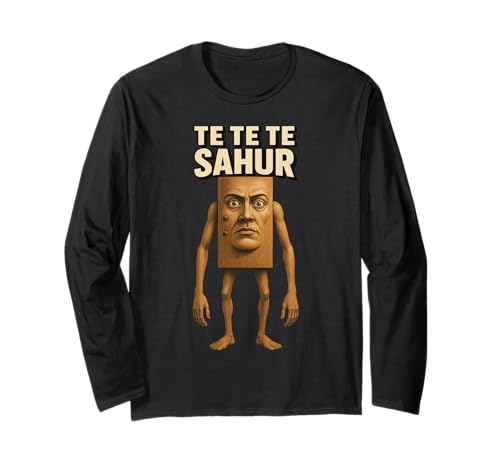 Te Te Te Sahur – Lustiges italienisches Gehirnrot Kinder Gaming Meme Langarmshirt von Cursed Italian Brainrot Gamer Secret Tees & Merch