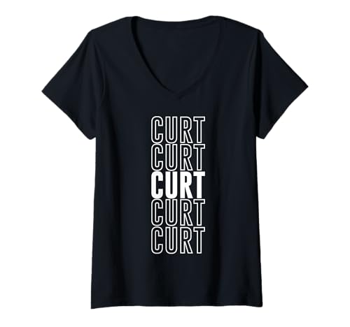 Damen Curt T-Shirt mit V-Ausschnitt von Curt Apparel