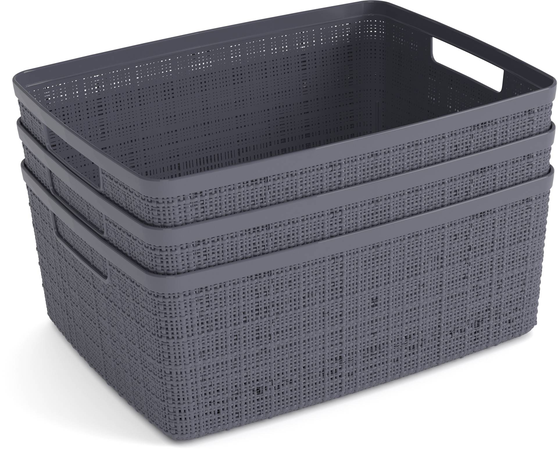 Curver Organizer Aufbewahrungsbox, Tragegriff,stapelbar, 100% Recyclingmaterial,12 L von Curver