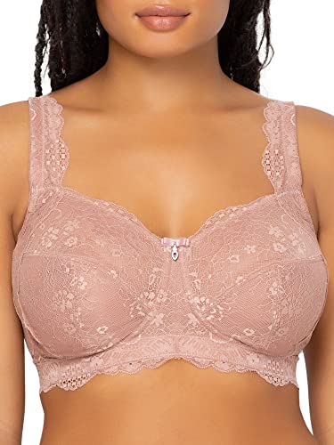 Curvy Couture Damen Bügelloser Spitze BH, Ballettfieber, 95H von Curvy Couture