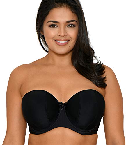 Curvy Kate Damen Bandeau BH Luxe, Schwarz, 75L (Herstellergröße: 34HH) von Curvy Kate