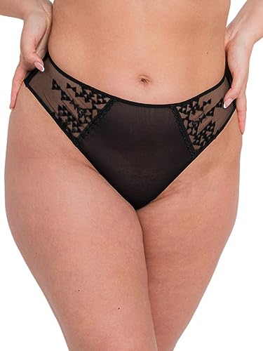 Curvy Kate Damen Center Stage String Tangahöschen, Schwarz, 48 von Curvy Kate