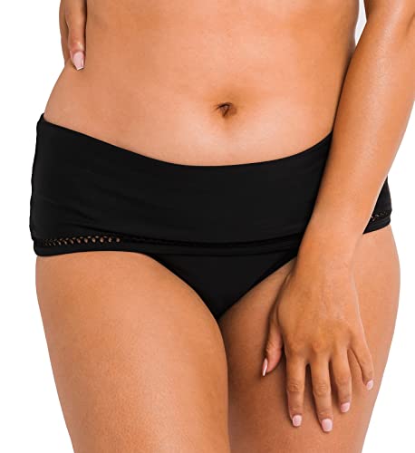 Curvy Kate Damen First Class tief gefalteter Slip Bikini-Unterteile, Schwarz, 50 von Curvy Kate