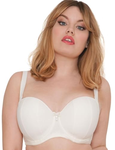 Curvy Kate Frauen Luxe trägerloser Multiway-BH für jeden Tag, Off-White (elfenbeinfarben), 65HH von Curvy Kate