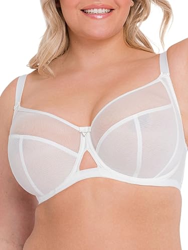 Curvy Kate Damen Victory 4 Part Balcony Bra Balconette-BH, Durchsichtig, White, 65H von Curvy Kate