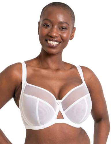 Curvy Kate Damen Victory 4 Part Balcony Bra Balconette-BH, Durchsichtig, White, 75H Curvy Kate Damen Victory 4 Part Balcony Bra Balconette-BH, Durchsichtig, White, 75H von Curvy Kate